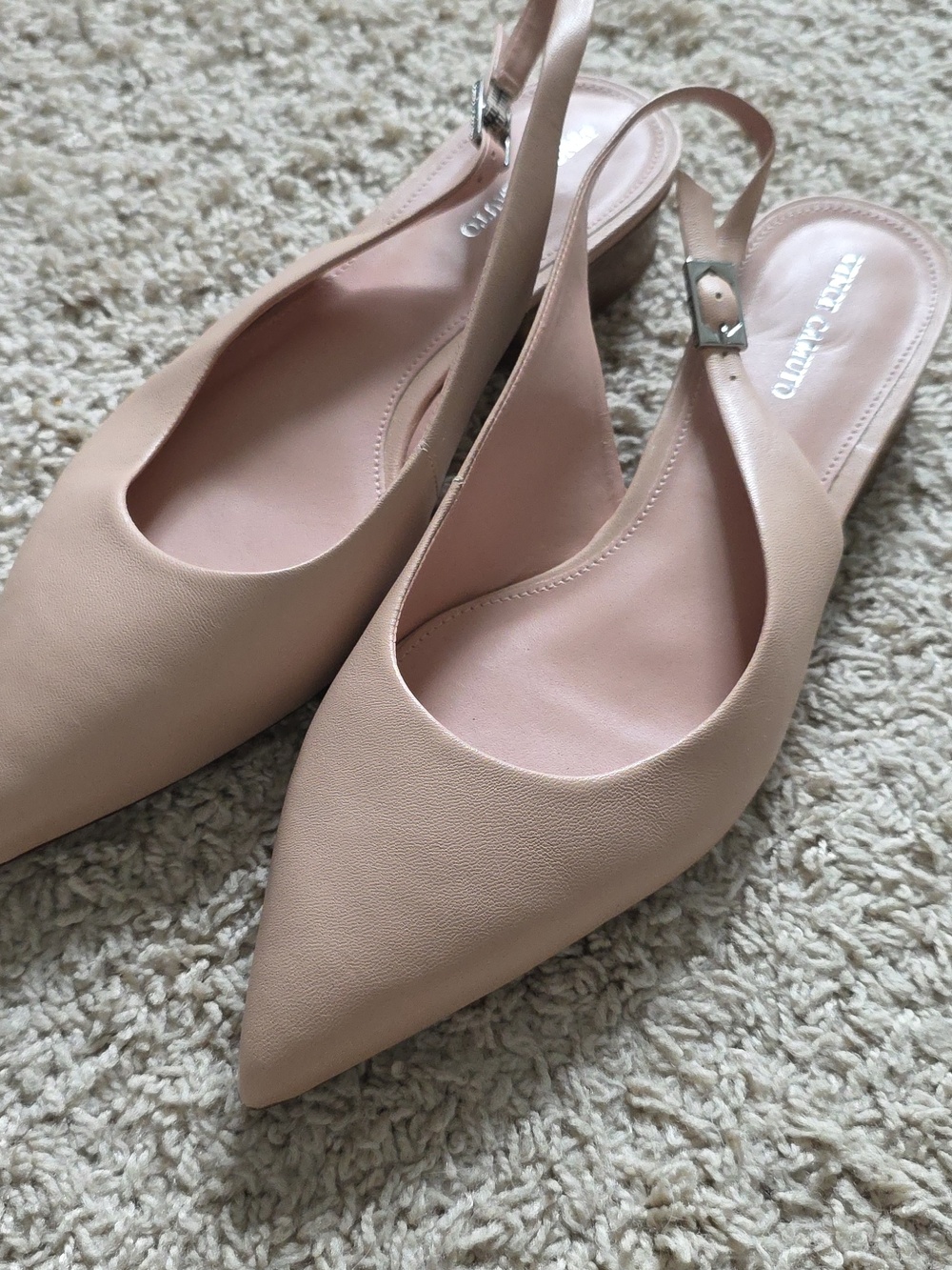 Vince Camuto Leather Slingback Flats - Jesander - Picture 3 of 4